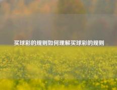 买球彩的规则如何理解买球彩的规则