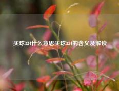 买球334什么意思买球334的含义及解读