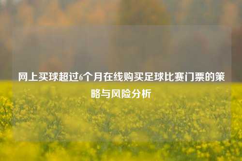 网上买球超过6个月在线购买足球比赛门票的策略与风险分析
