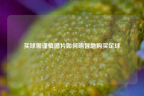 买球需谨慎图片如何明智地购买足球