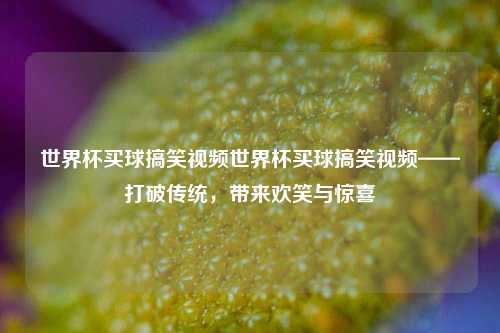 世界杯买球搞笑视频世界杯买球搞笑视频——打破传统，带来欢笑与惊喜